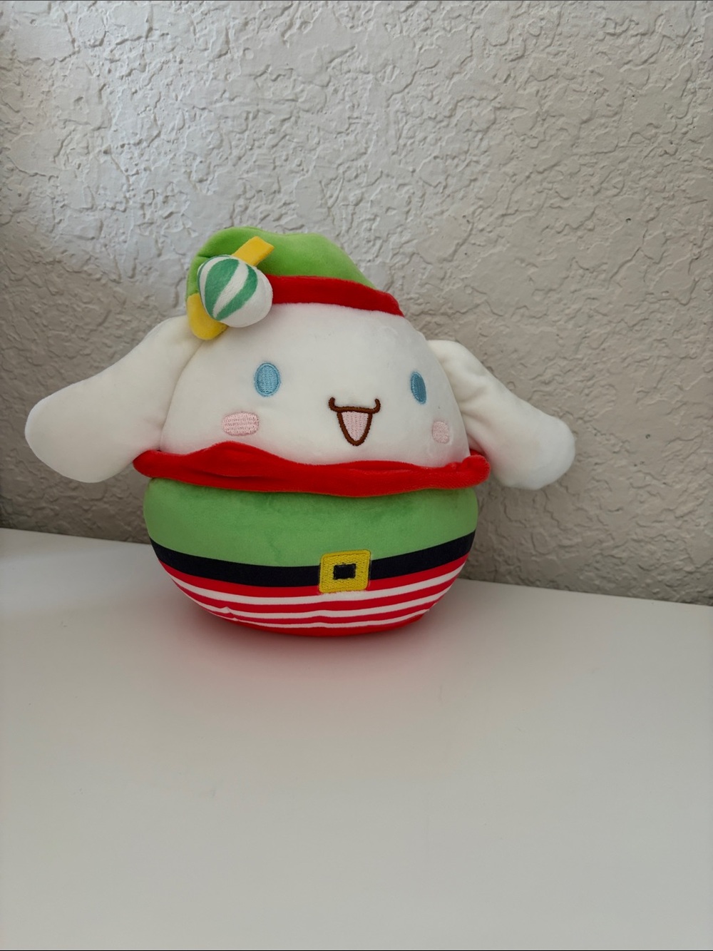 Cinnamoroll by Sanrio Holiday Plush Character in Green & Red